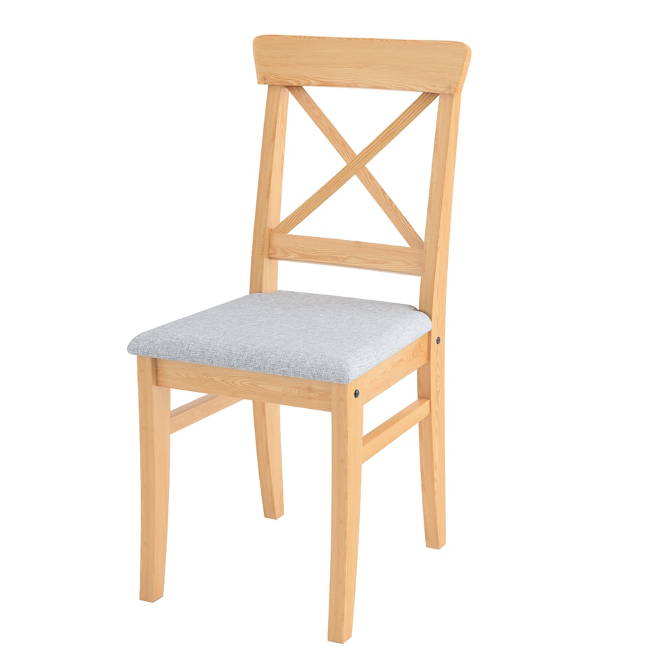 Pokrowiec na krzesło Ingolf z tapicerowanym siedziskiem, szary, Inglof, Amsterdam