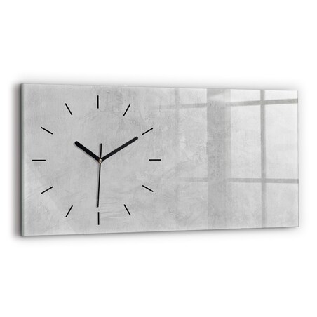 Zegar ścienny Gładki Beton, 60x30 cm