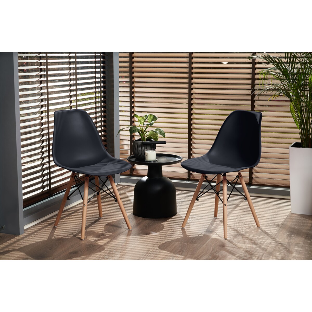 Krzesło Eva Czarne (Ikeabox) (Nowy Nowy Kod)