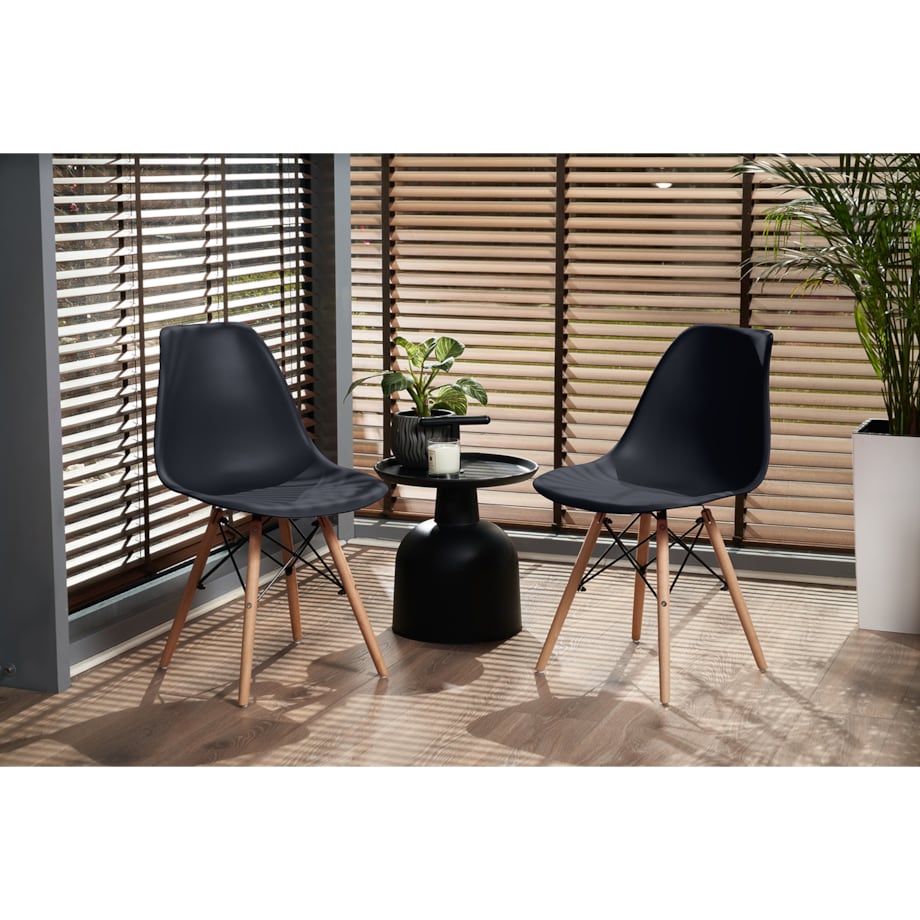 Krzesło Eva Czarne (Ikeabox) (Nowy Nowy Kod)