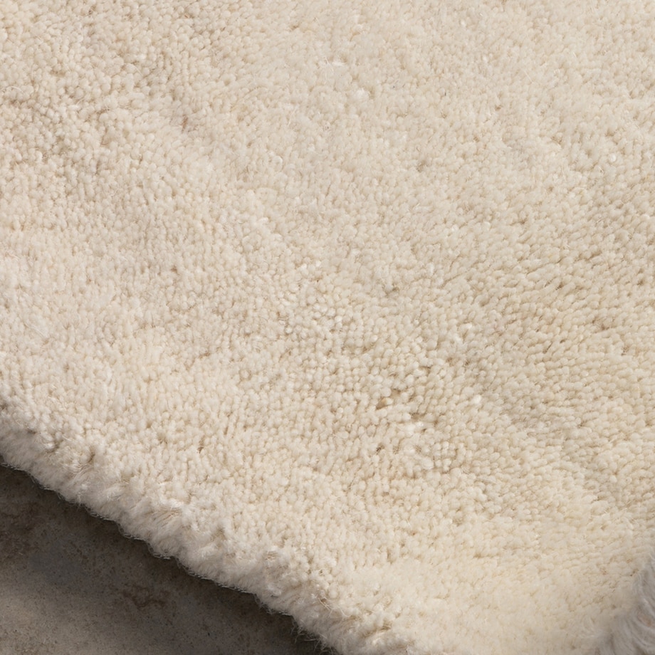 Dywan o falistym kształcie, wełniany, kremowy Sable 160x230 cm