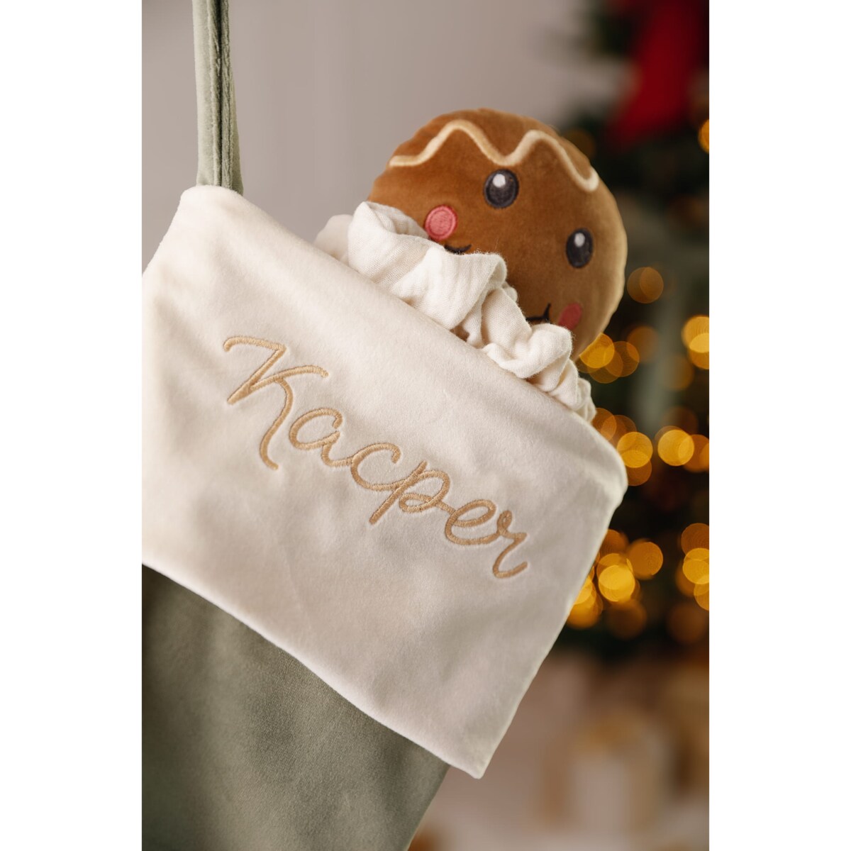 Skarpeta Świąteczna Personalizowana Golden Bronze
