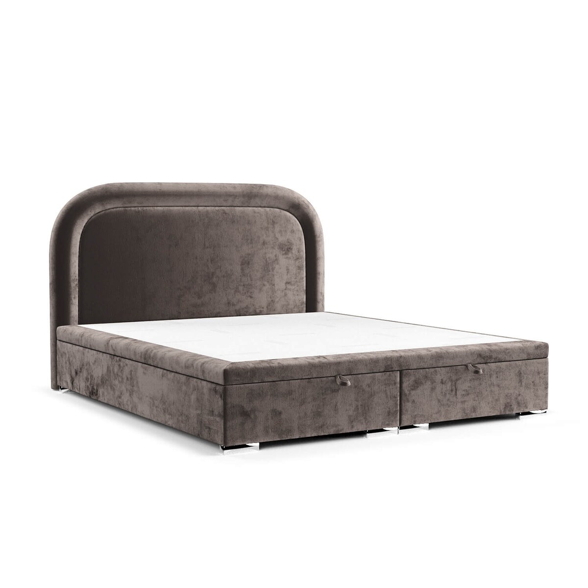 Łóżko tapicerowane HARMONY 180x200 z pojemnikiem, Brązowy, tkanina Lotta 39