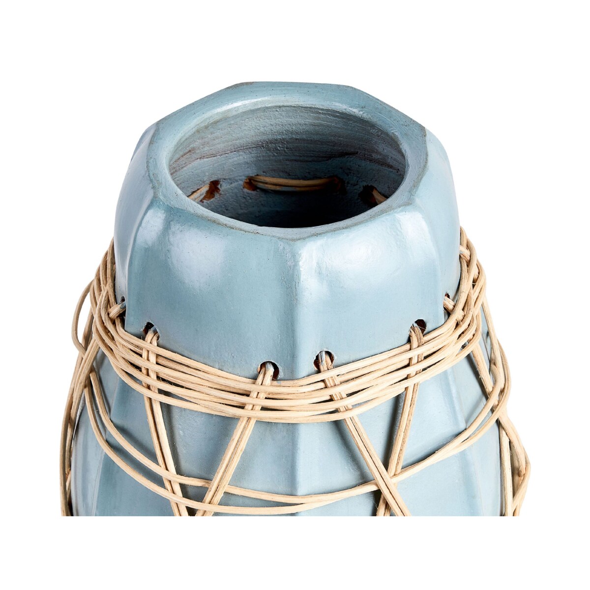Wazon dekoracyjny z terakoty 27 cm niebieski KAMERING