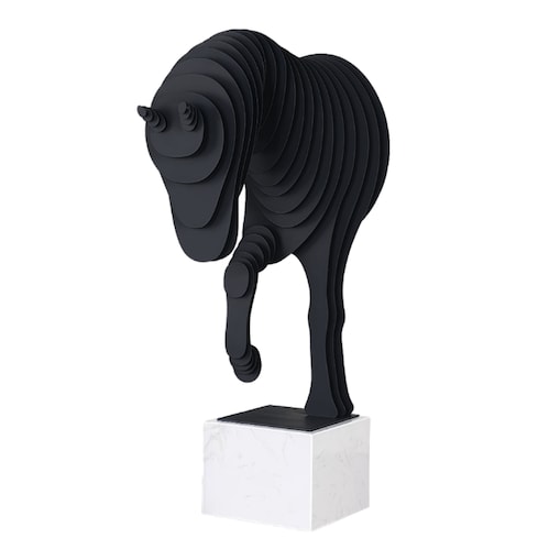 FIGURKA DEKORACYJNA SOLERRO SZARY