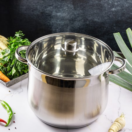 Garnek stalowy gastronomiczny duży 18.7L 32cm KLAUSBERG