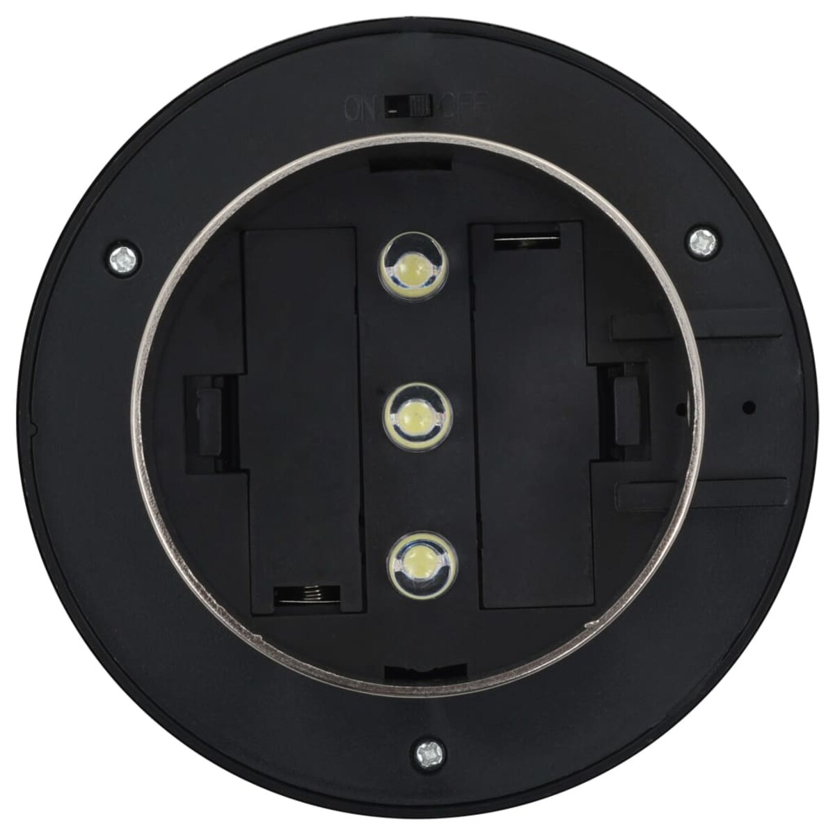 vidaXL Okrągłe lampy solarne na zewnątrz, 6 szt., LED, 12 cm, białe