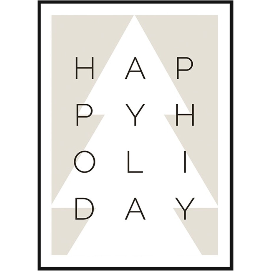 Poster Story, Plakat, Obraz - Happy Holiday, wymiary 30 x 42 cm