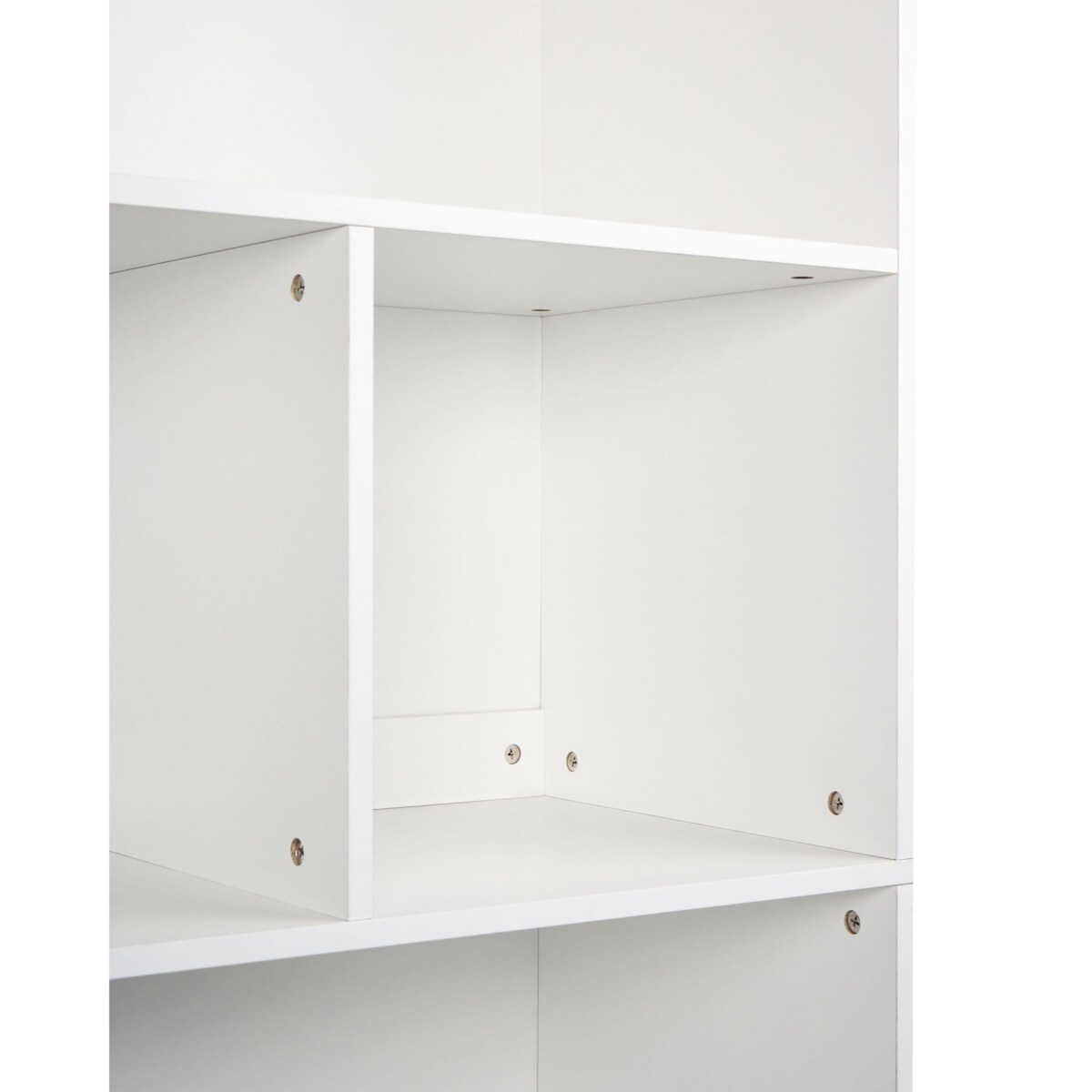 Regał 2-drzwiowy ZEHNA Szary/ biały