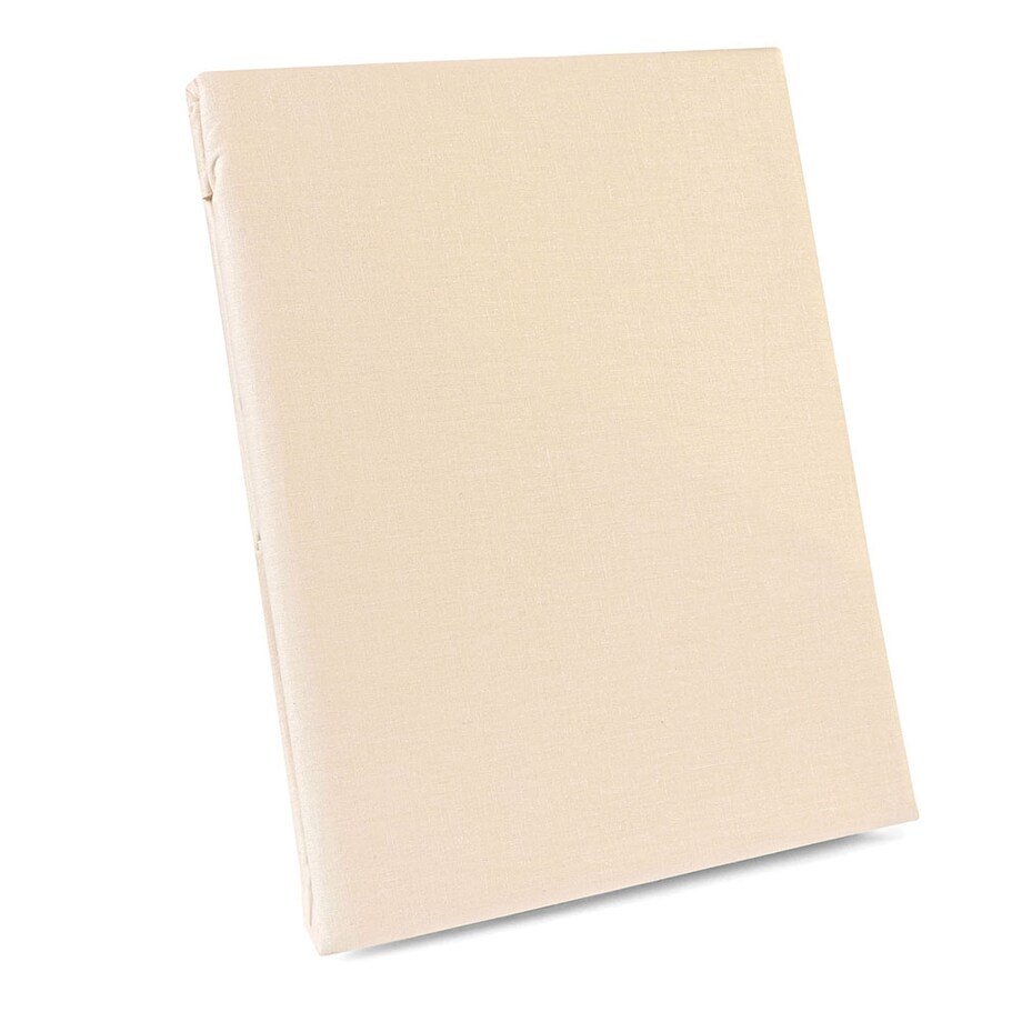 Prześcieradło bawełniane bez gumki 160x200 + dodatkowe 20cm po bokach jasno beżowe