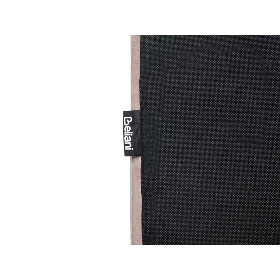 Łóżko wodne Welur VINCENNES 140 x 200 cm Beżowoszary