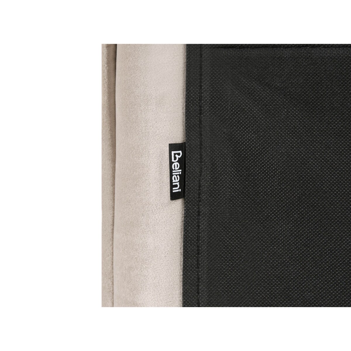 Łóżko wodne Welur BAJONNA 160 x 200 cm Beżowoszary