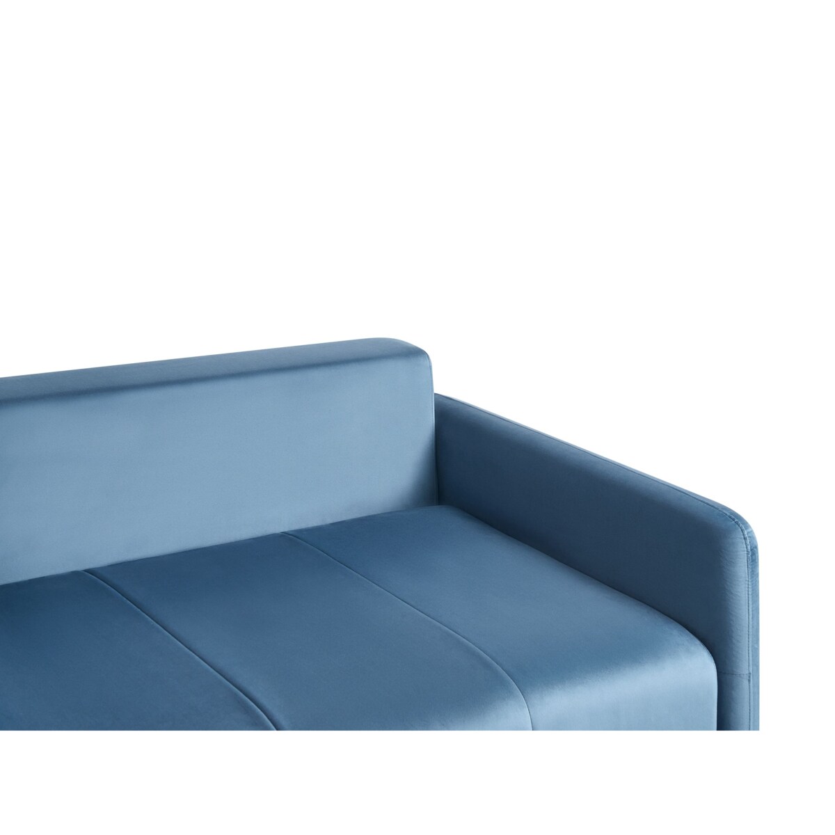 Sofa rozkładana dla 3 osób EGGE Welur Niebieski