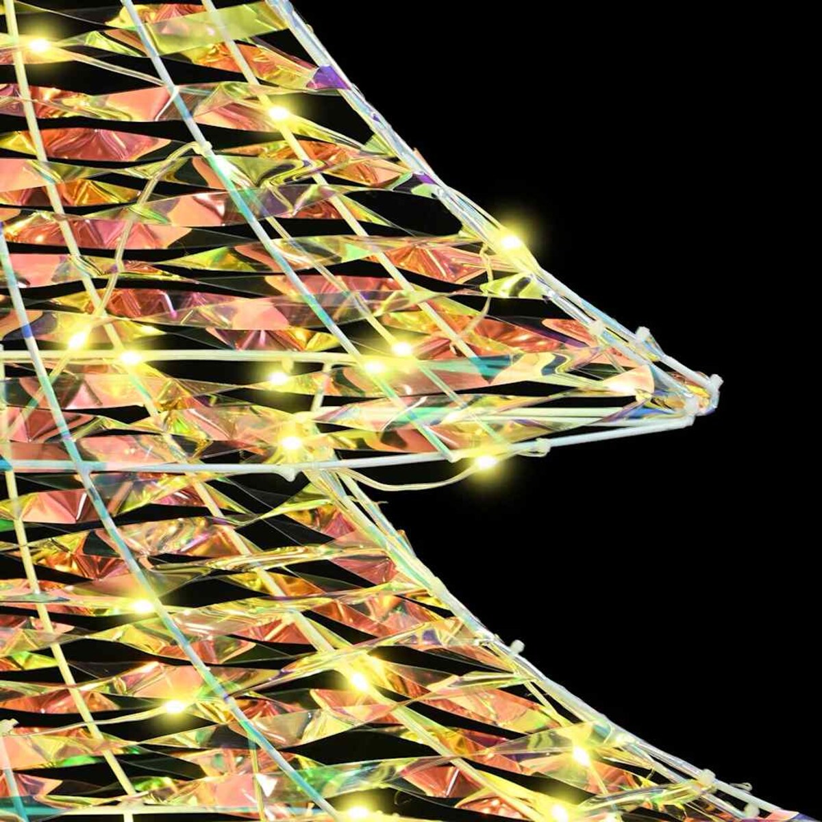 vidaXL Choinka z 160 diodami LED Ciepła biel 150 cm PET