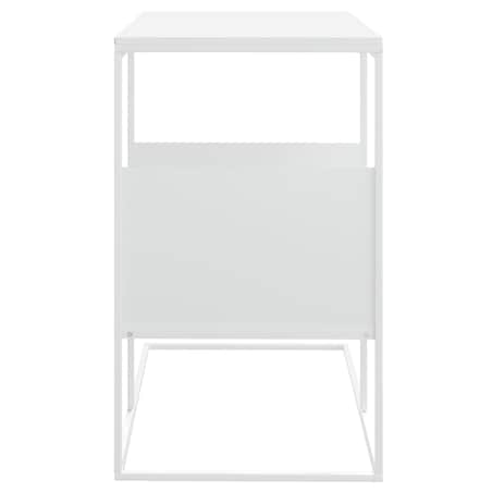 vidaXL Stolik boczny, biały, 55x36x59,5 cm, materiał drewnopochodny