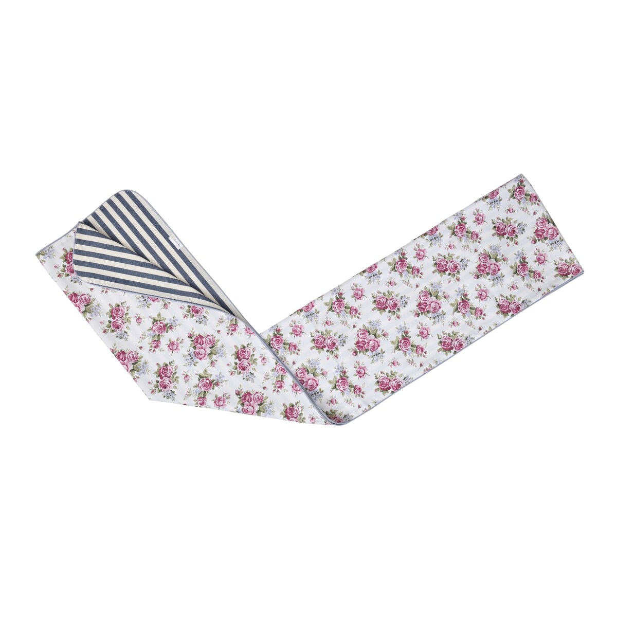 Dwustronny bieżnik Rose Garden & Stripes – 50 × 220 cm