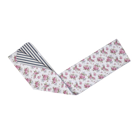 Dwustronny bieżnik Rose Garden & Stripes – 50 × 220 cm