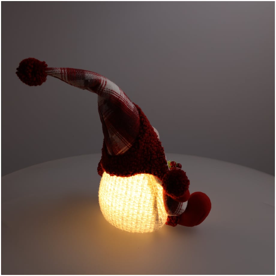 Skrzat świąteczny krasnal świecący na święta