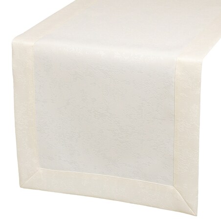 Bieżnik Marmurek ecru (377) O5 - 40x180 cm - ecru