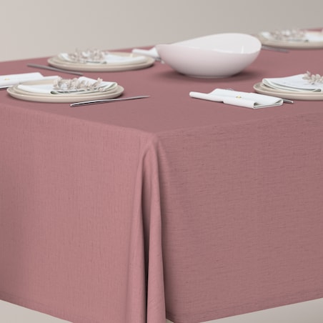 Obrus prostokątny 130 x 210 cm zgaszony róż