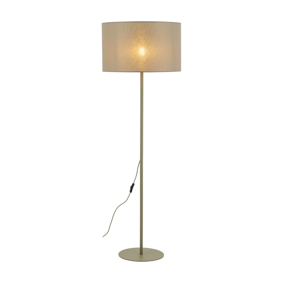 Lampa Stojąca Tk Lighting Dalum Oliwkowa Podłogowa 1Xe27 Abażur 50Cm, Wysokość 151Cm -1Szt.