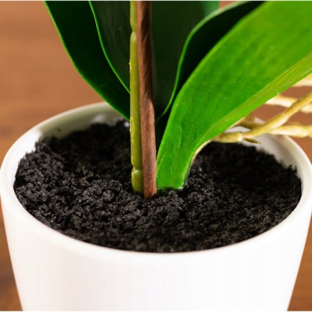 SZTUCZNA ORCHIDEA STORCZYK BIAŁY JAK ŻYWY SILIKONOWY REALISTYCZNA DEKORACJA