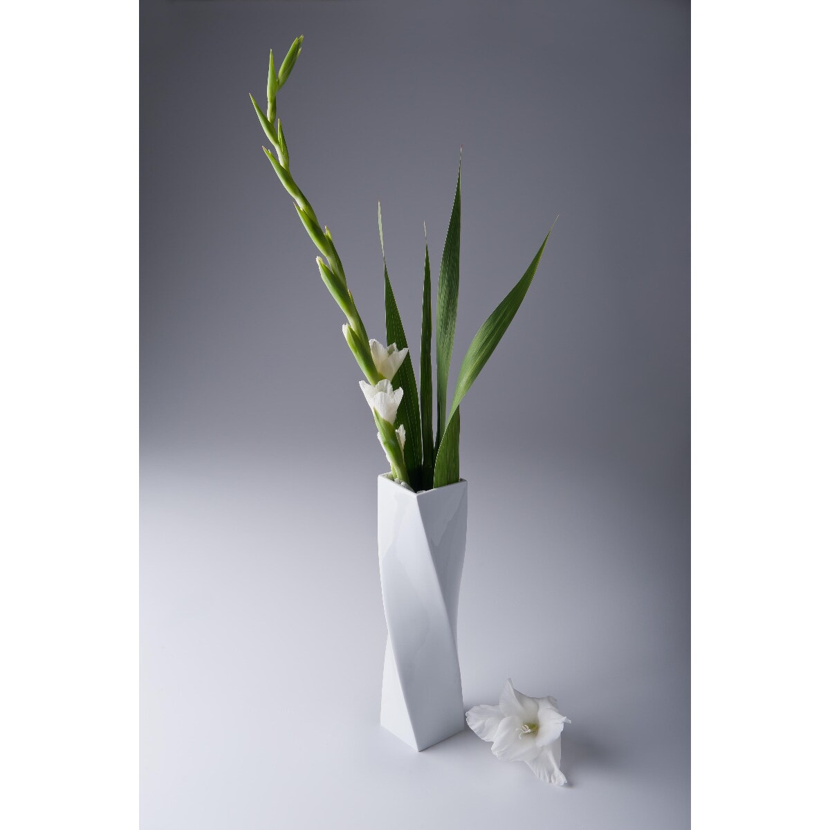 Wazon Twist 31 cm biały CD01