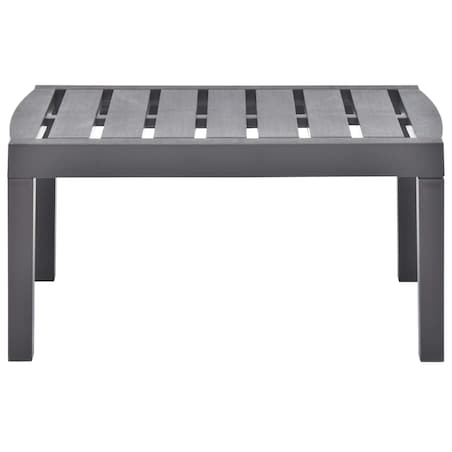 vidaXL Stolik ogrodowy, mokka, 78x55x38 cm, plastik