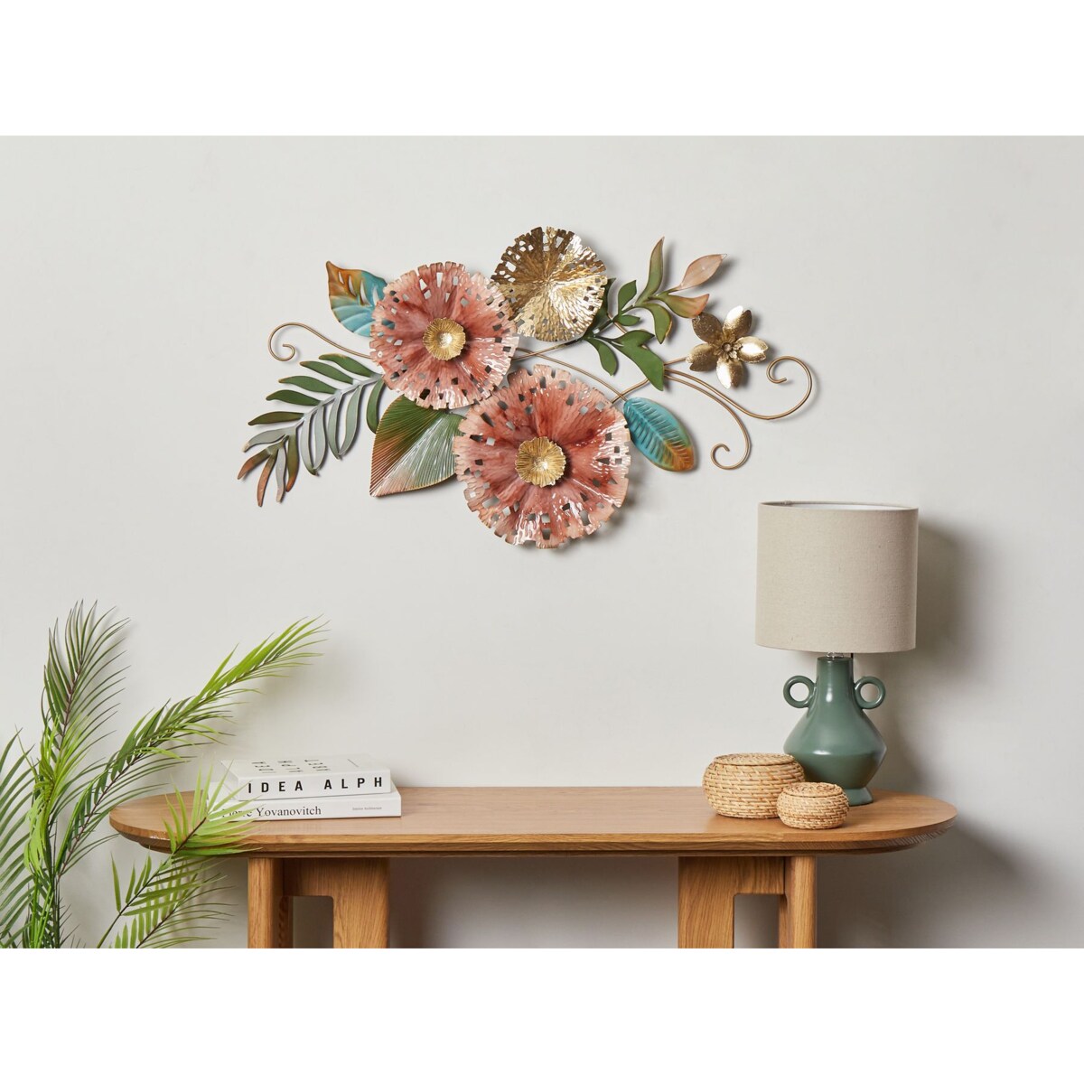 Dekoracja ścienna Kwiat TECHNETIUM 50 cm Kolorowy