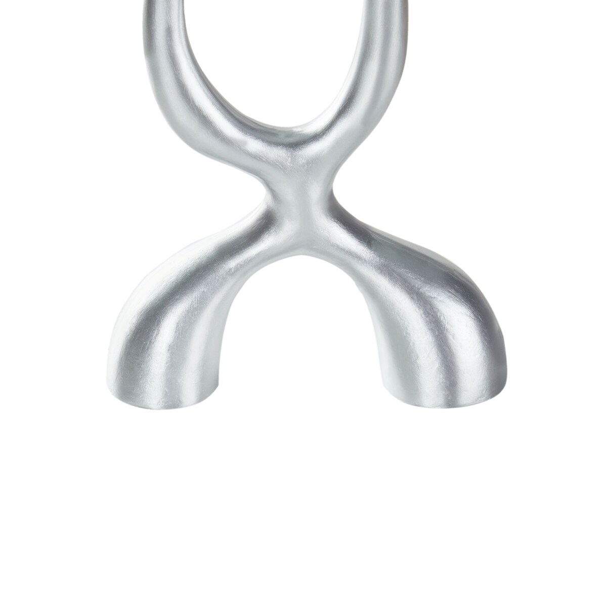 Świecznik FAMOES Metal 41 cm Srebrny