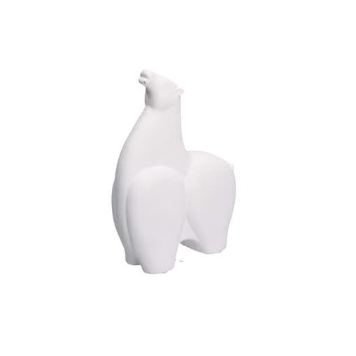 Figurka dekoracyjna w kształcie konia Noinonnitriamo - Biały, 26 x 18 cm