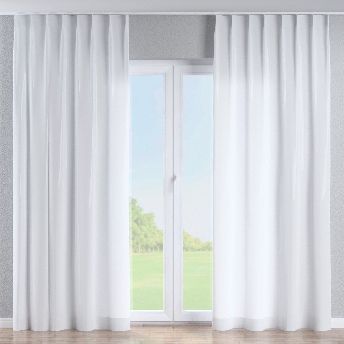 Zasłona na haczykach flex pojedynczych 130x245 kremowy