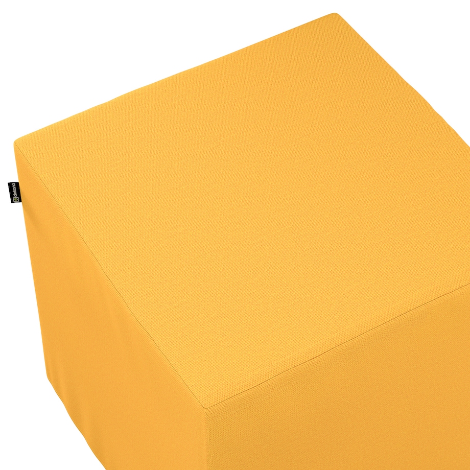 Pufa kostka, żółty, 40 x 40 x 40 cm, Loneta