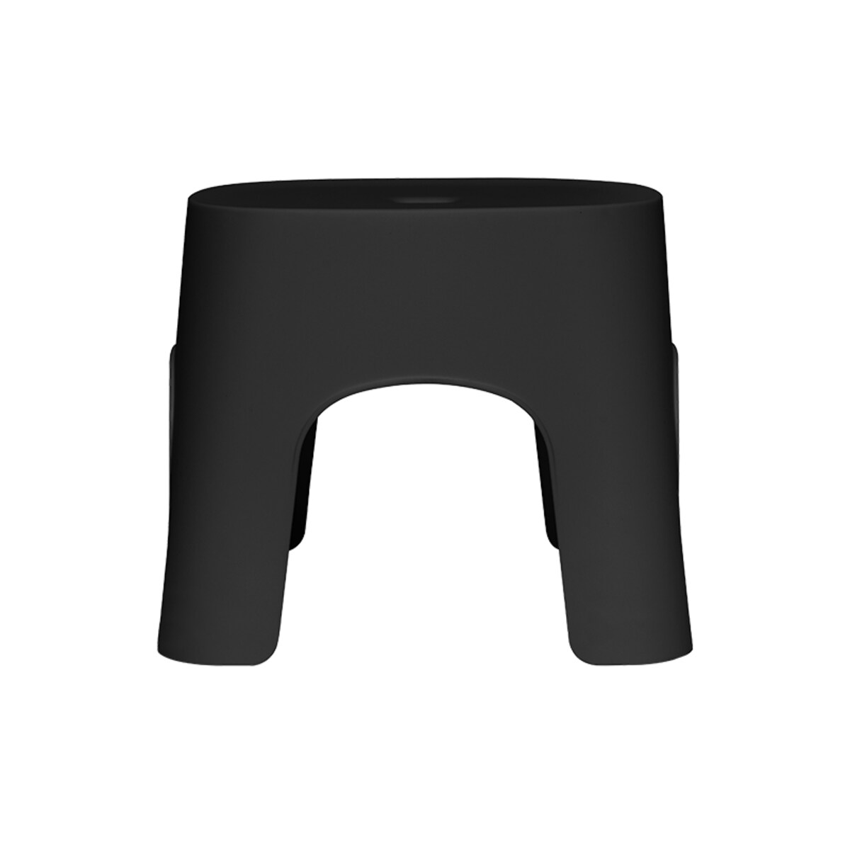 Krzesełko dla dzieci plastikowe stołek siedzisko czarne