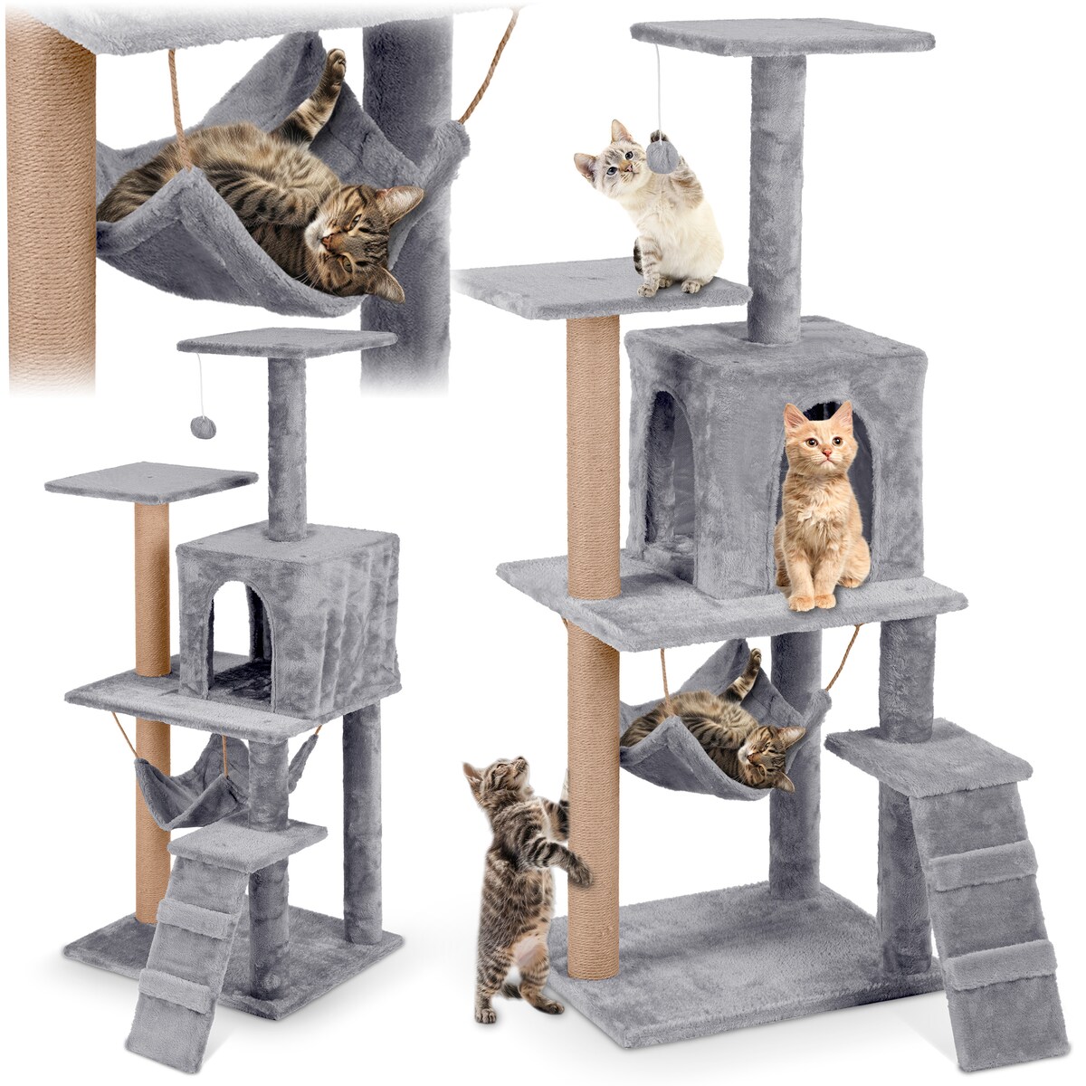 Drapak dla kota domek legowisko 5 poziomów 125cm Pethaus