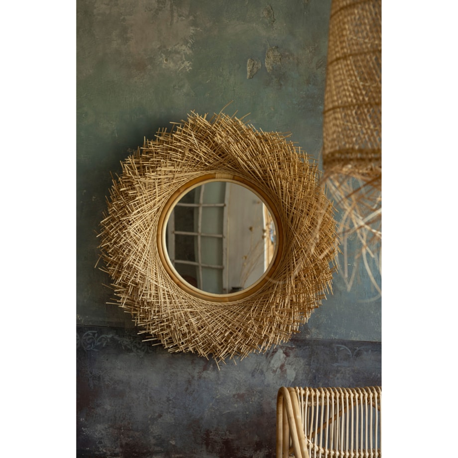 Rattanowe lustro RUAL - 120 cm