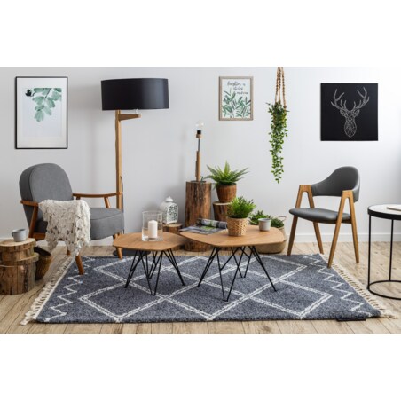 Dywan BERBER ASILA B5970 szary / biały 160x220 cm