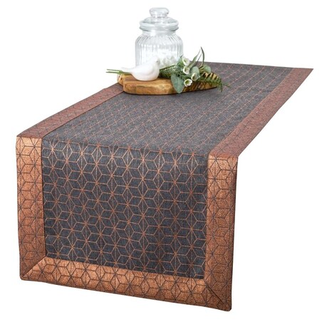 Bieżnik Glamour LX-6116-2187 - 40x140 cm - złoty