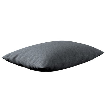 Poszewka Kinga na poduszkę prostokątną 47x28 grafitowo - szary szenil