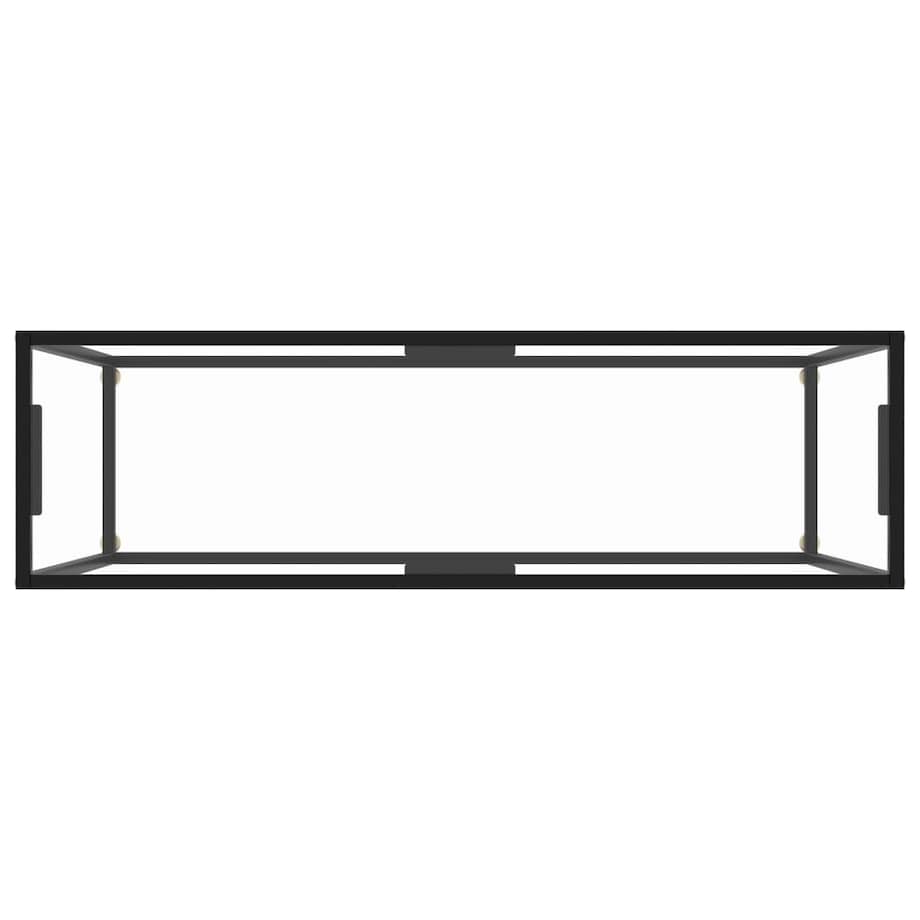 vidaXL Stolik konsolowy, przezroczysty, 120x35x75 cm, szkło hartowane