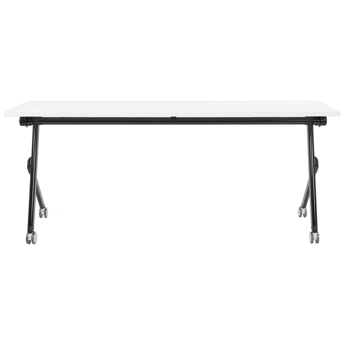 Składane biurko BENDI Biały 180 cm 60 cm Z kółkami