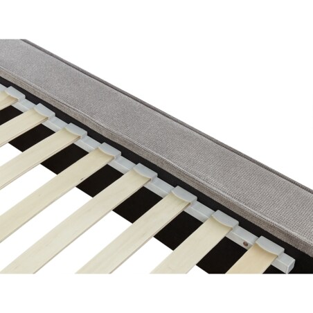 Łóżko tapicerowane 180 x 200 cm szare LINARDS