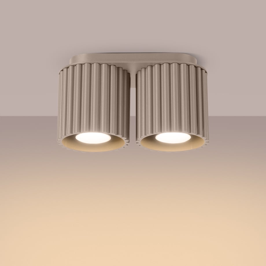 Plafon AURA 2 taupe GU10