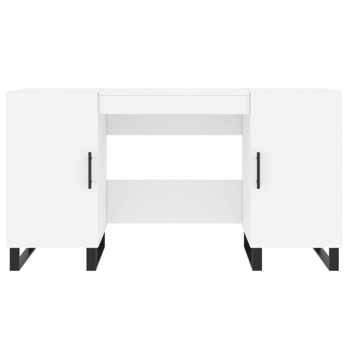 vidaXL Biurko, białe, 140x50x75 cm, materiał drewnopochodny