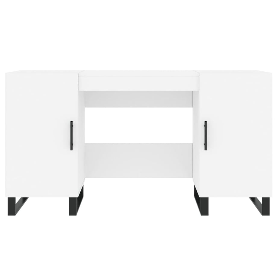 vidaXL Biurko, białe, 140x50x75 cm, materiał drewnopochodny