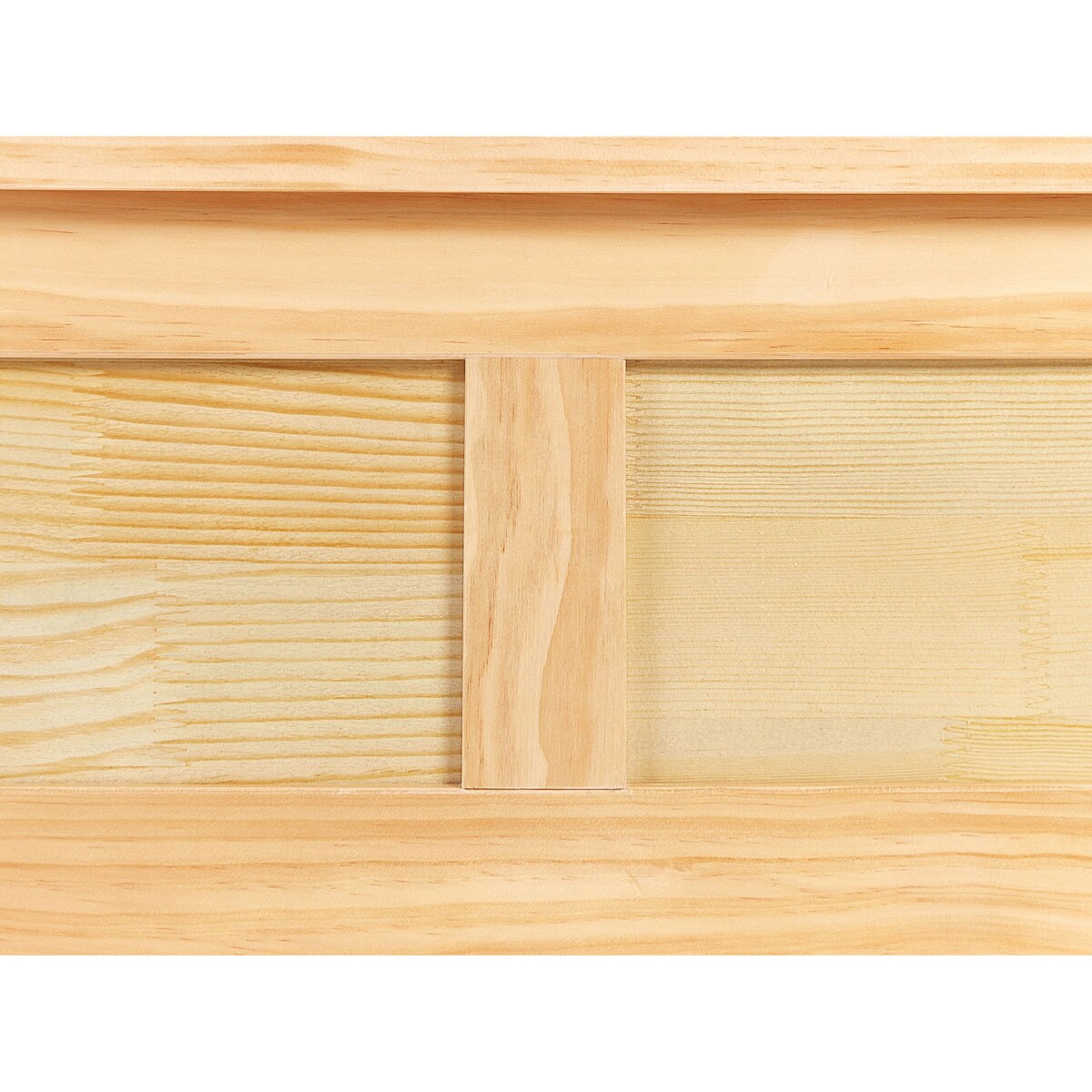 Łóżko drewniane 180 x 200 cm naturalne jasne drewno MAYENNE