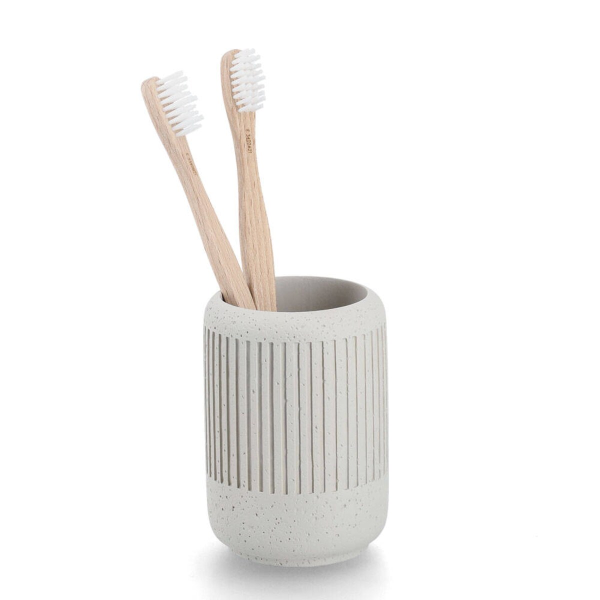 Kubek na szczoteczki CEMENT, Ø 7 cm