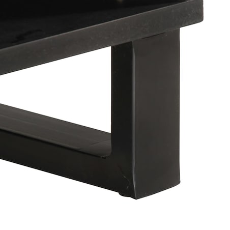 vidaXL Stolik kawowy, biały, 80x51x40 cm, lite drewno mango