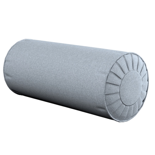 Poduszka wałek z zakładkami, błękitny melanż, Ø20 x 50 cm, Amsterdam