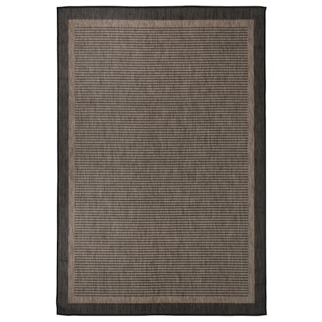 vidaXL Dywan zewnętrzny o płaskim splocie, 160x230 cm, ciemnobrązowy